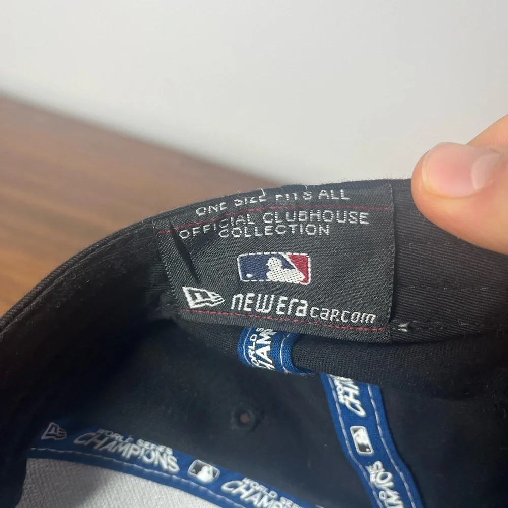 New Era Black World Series Champions Hat